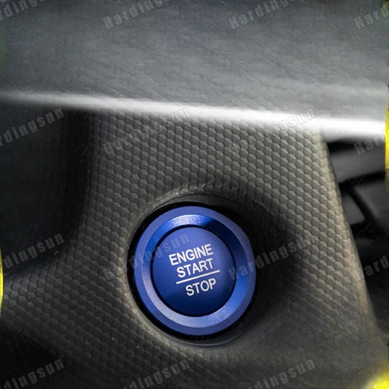 Vòng Dán Bảo Vệ Công Tắc Khởi Động Máy Lạnh Xe Hơi Honda City GN / Hatchback 2020-2022 Bằng Hợp Kim Nhôm