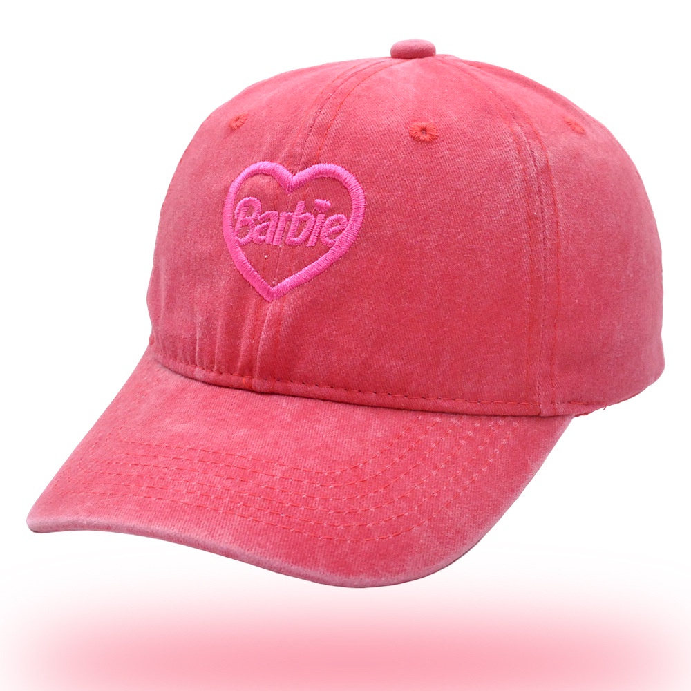 Mũ Lưỡi Trai Thêu Chữ Love Barbie Phong Cách Vintage