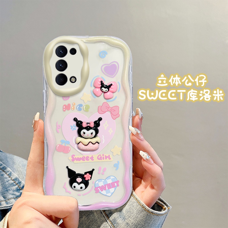 Ốp lưng oppo reno 5 ốp oppo reno 5 ốp lưng dễ thương kem cạnh điện thoại ba chiều hình búp bê hình búp bê soft case full case nygz