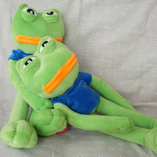 Gấu bông ếch xanh cho bé/ Thú nhồi bông ếch xanh môi dầy Pepe hài hước MEEKO