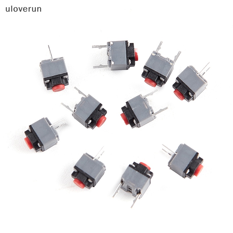 Uloverun 10 cái nút tắt tiếng kailh 6 * 6 * 7.3 công tắc im lặng nút chuột không dây micro switch vn