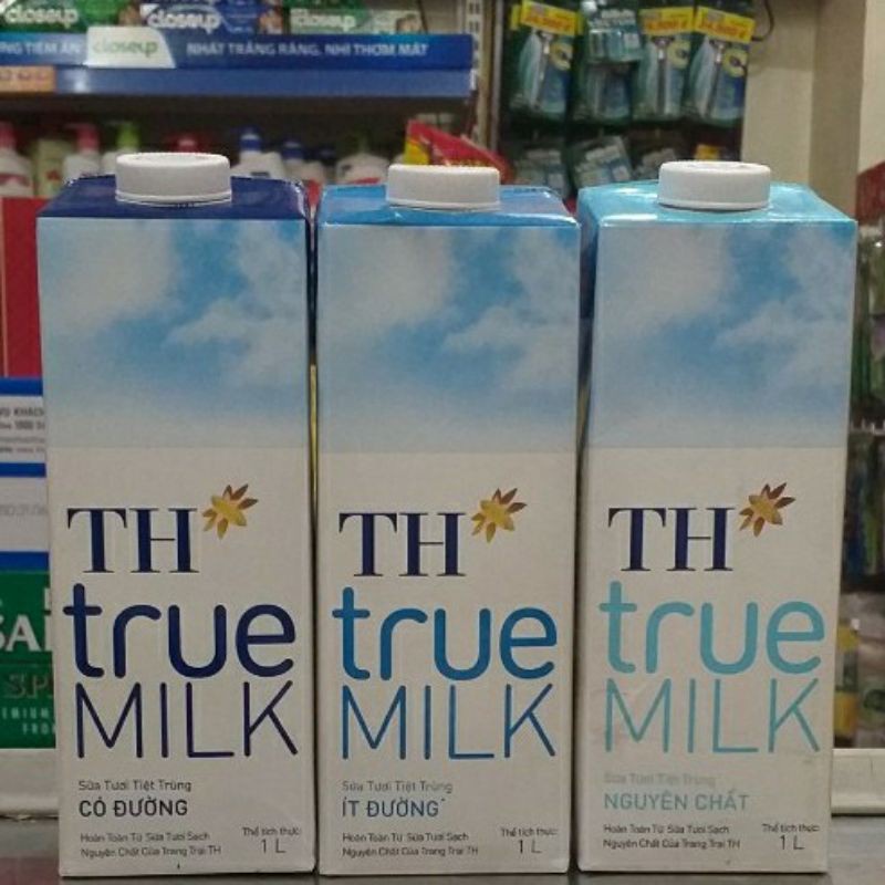 Hộp Sữa TH True Milk 1lit