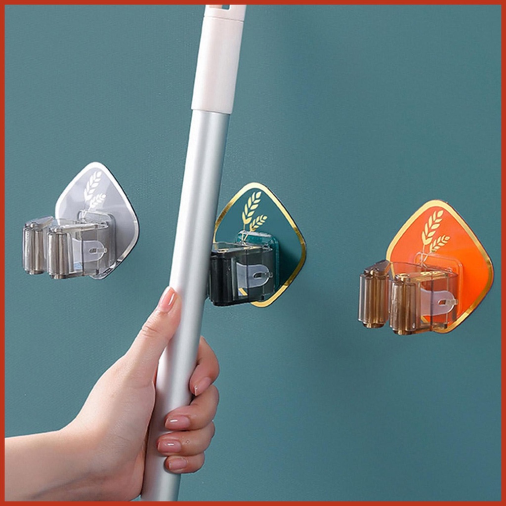 Giá đỡ cây lau nhà treo tường keo dán cây lau nhà treo tường tự dính cây lau nhà không thấm nước và giá đỡ chổi sehvn sehvn