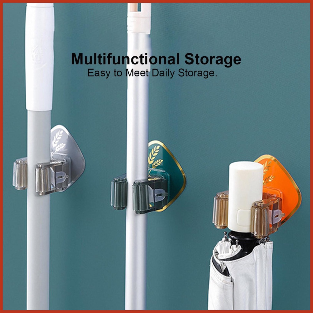 Giá đỡ cây lau nhà treo tường keo dán cây lau nhà treo tường tự dính cây lau nhà không thấm nước và giá đỡ chổi sehvn sehvn