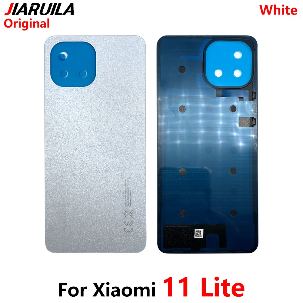 100% nguyên bản dành cho pin xiaomi mi 11 lite nắp lưng kính phía sau thay thế cửa sau miếng dán nhà ở