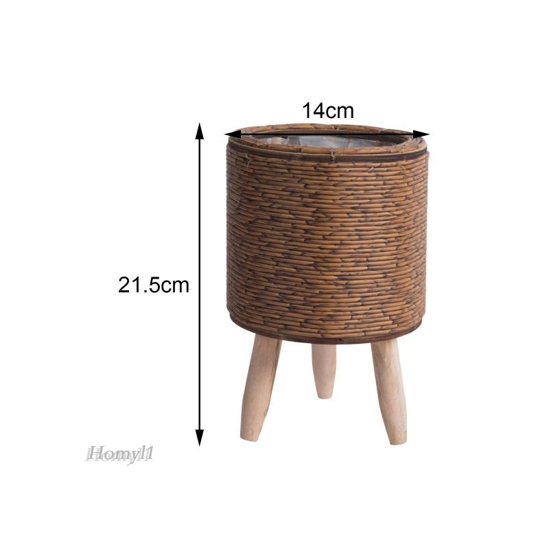 Giỏ trồng cây có lọ hoa đứng giỏ mây cho ban công văn phòng ký túc xá