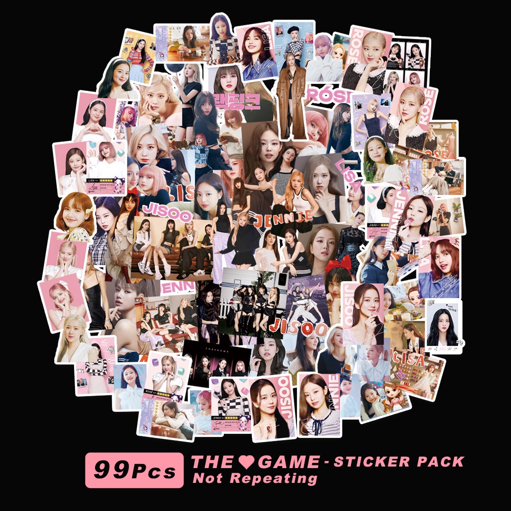 Blackpink Album LISA ROSE Stickers 2023 Coachella The Game Phone Laptop Luggage Sticker