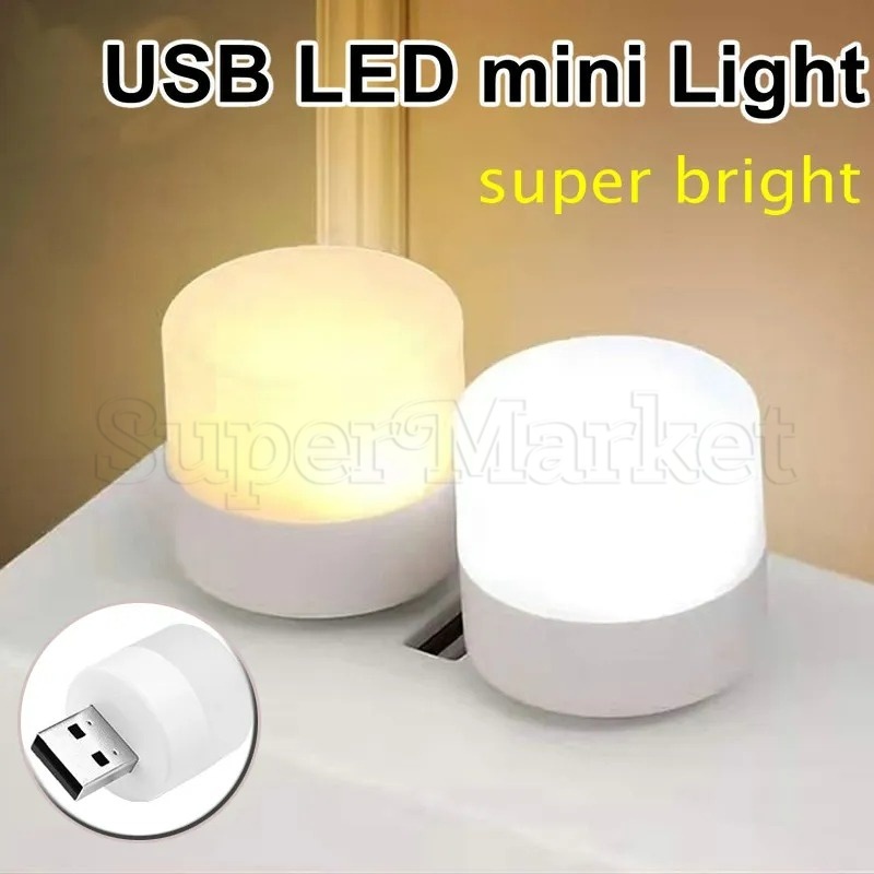 Bóng đèn led mini / đèn sách bảo vệ mắt siêu sáng 5v 1w / đèn bảo vệ mắt đọc tròn / đèn cắm usb mini / nguồn điện di động máy tính sạc usb đèn ngủ nhỏ