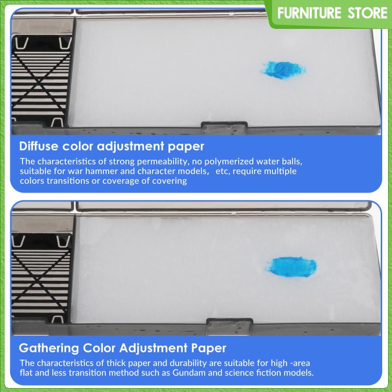 Pallet bảng màu ướt có nắp đậy kín và giấy bảng màu acrylic 10, màu mô hình bảng màu bột màu khay ướt sơn mô hình cho bức tranh thu nhỏ