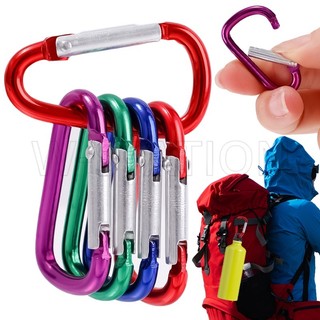 Kẹp lò xo mini carabiner / khóa leo núi hình dạng d / móc khóa cắm trại đa chức năng móc khóa / ba lô chai nước ngoài trời sử dụng hàng ngày / thiết bị du lịch đi bộ đường dài