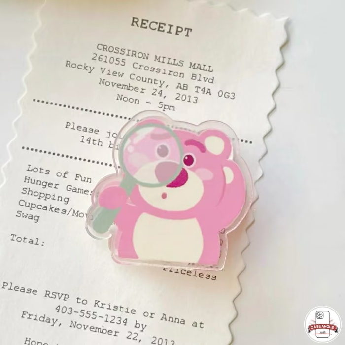 Thời trang phim hoạt hình dễ thương sáng tạo vui nhộn gấu dâu giá đỡ điện thoại trái tim tình yêu đáng yêu lotso giá đỡ điện thoại universal scalable