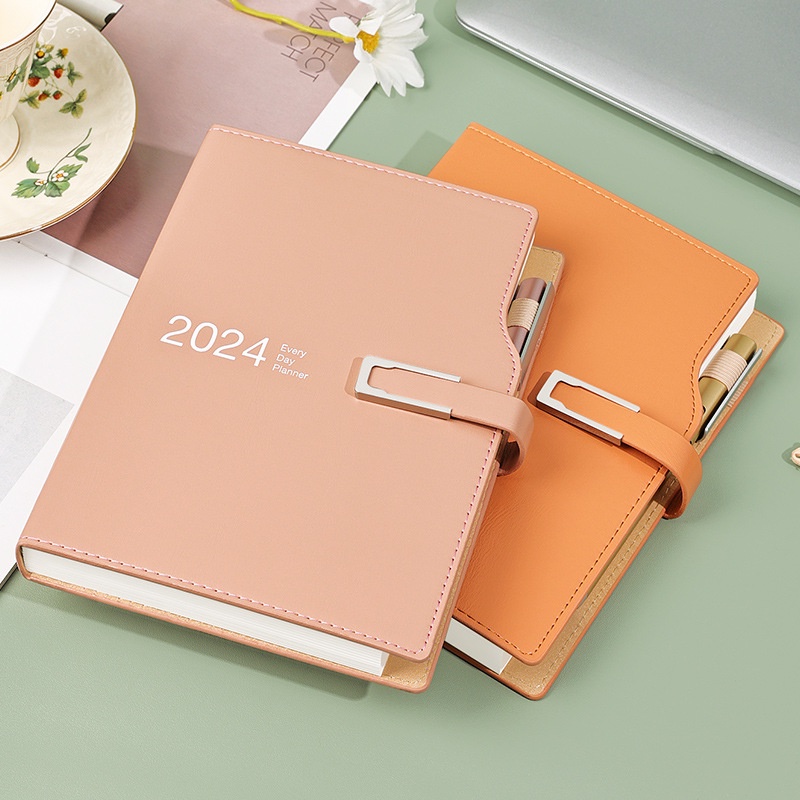 2024 agenda planner organizer diary a5 a6 notebook tạp chí hàng ngày văn phòng phẩm notepad lịch sketchbook office note book