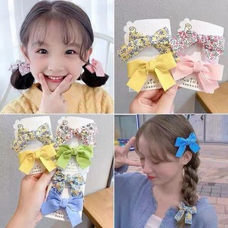 Set 2 Kẹp Tóc Nơ Phong Cách Hàn Quốc Mới 2023