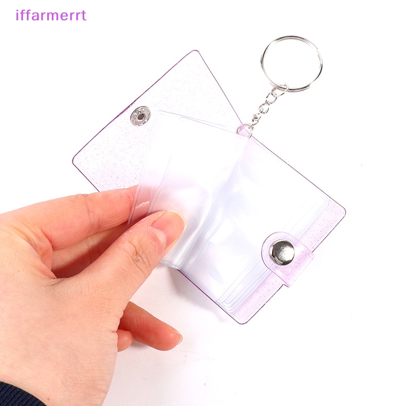 Album Đựng Ảnh 1 / 2 inch 16 Ngăn mini Bằng pvc Đính Kim Sa