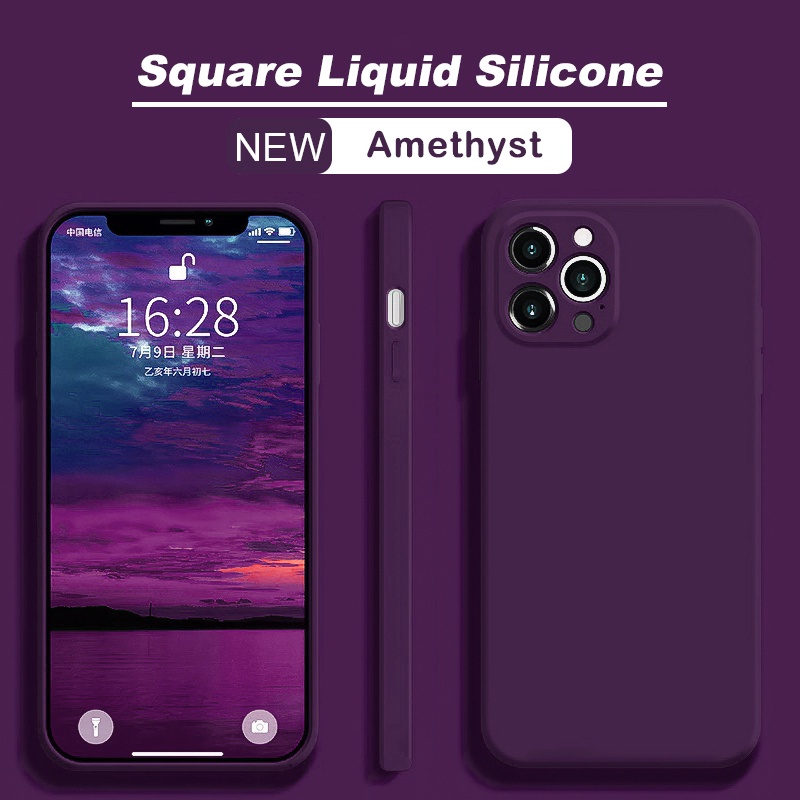 Ôp Điện Thoại Silicon Dẻo Vuông Chính Hãng Cho iphone 11 13 14 12 pro max 14pro 14plus 14promax 13 11 pro max Ốp
