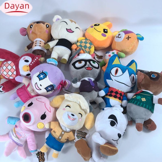 Dayan animal crossing búp bê sang trọng hình dạng hoạt hình đồ chơi nhồi bông cho trẻ em người lớn