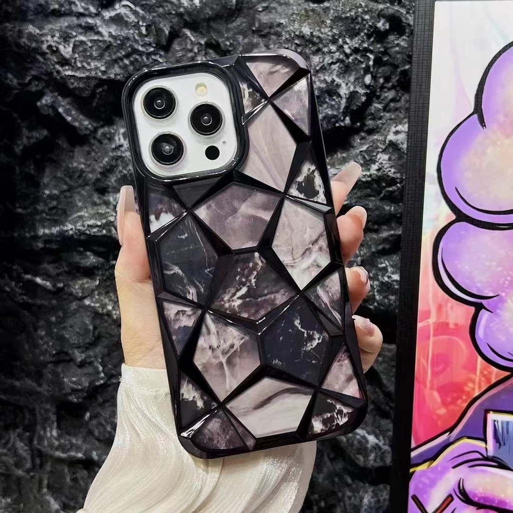 Màu vàng đầy màu sắc màu hồng xanh ins phong cách mạ điện kim cương nước hình khối cho iphone 11 pro max 11 pro max 11 pro max 11 tiktok phong cách phụ nữ phòng chống rơi