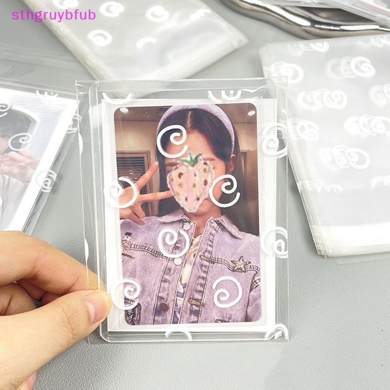 Sthb 50 cái / gói trong suốt star self-adhesive opp bag kpop idol photo cards túi lưu trữ bảo vệ photocard card sleeves vn