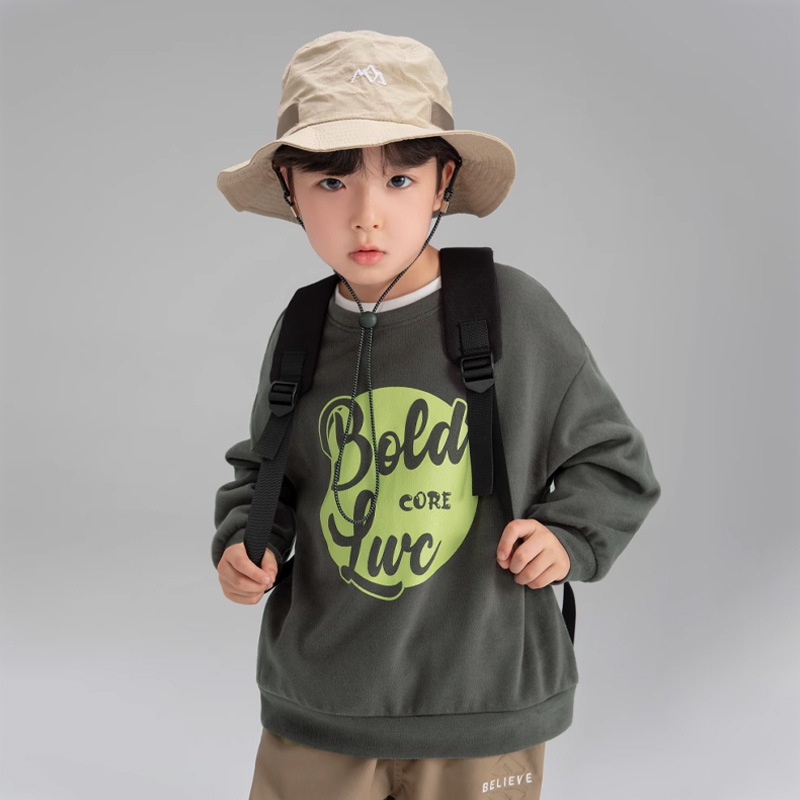 Áo len trẻ em bé trai áo len trẻ em mới mùa thu cổ tròn thời trang đáy áo quần áo mùa thu