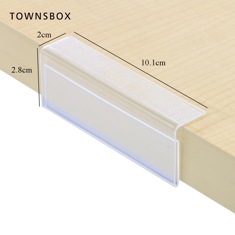 Giá Đỡ Bảng Ghi Chú / Thẻ Dữ Liệu Hình Chữ L Bằng Acrylic Tiện Dụng