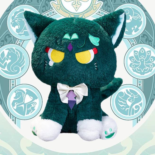 Ere1 genshin impact xiao cat búp bê sang trọng quà tặng cho bé gái trang trí nội thất teyvat sở thú nhồi bông đồ chơi cho trẻ em bộ sưu tập