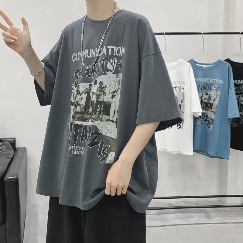 Áo Thun cotton Tay Dài Phong Cách Thời Trang Đường Phố Mỹ
