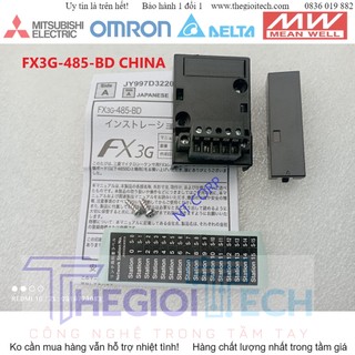 Fx3g-485-bd board mở rộng truyền thông cho plc mitsubishi fx3s, fx3sa, fx3g, fx3ga giao tiếp với hmi, biến tần, đồng hồ,