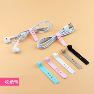 Cáp silicone dây đeo silicone bộ tổ chức cáp silicone kẹp dây cuộn dây