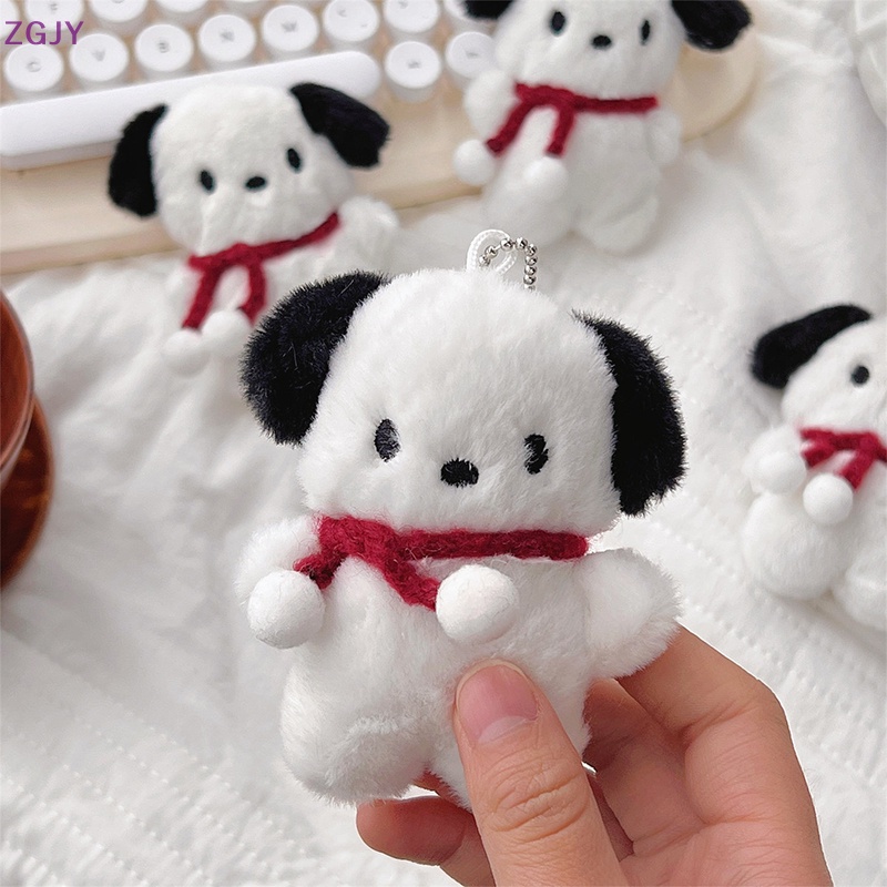 Terokk cartoon dog doll keychain phụ nữ dễ thương sang trọng dog keyring cho bé gái quà tặng sáng tạo car keychain mới