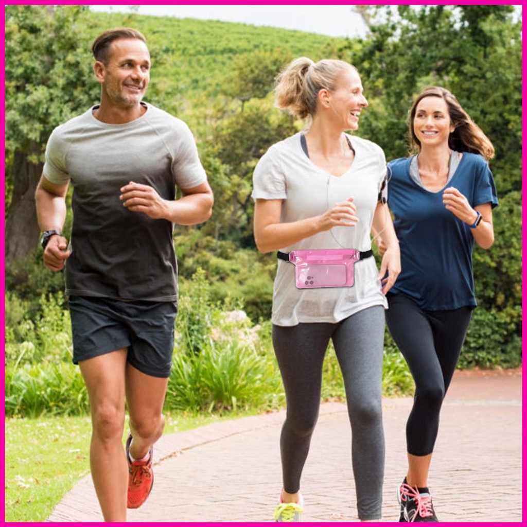 Điện thoại không thấm nước fanny pouch điện thoại fanny pack mobile belt bag túi chống nước 3-layer dung tích cao để bơi lrnvn