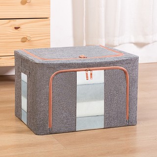 Hộp lưu trữ vải cotton và vải lanh gấp hộp lưu trữ không thấm nước hộp lưu trữ quần áo quilt hộp lưu trữ vật liệu gai dầu