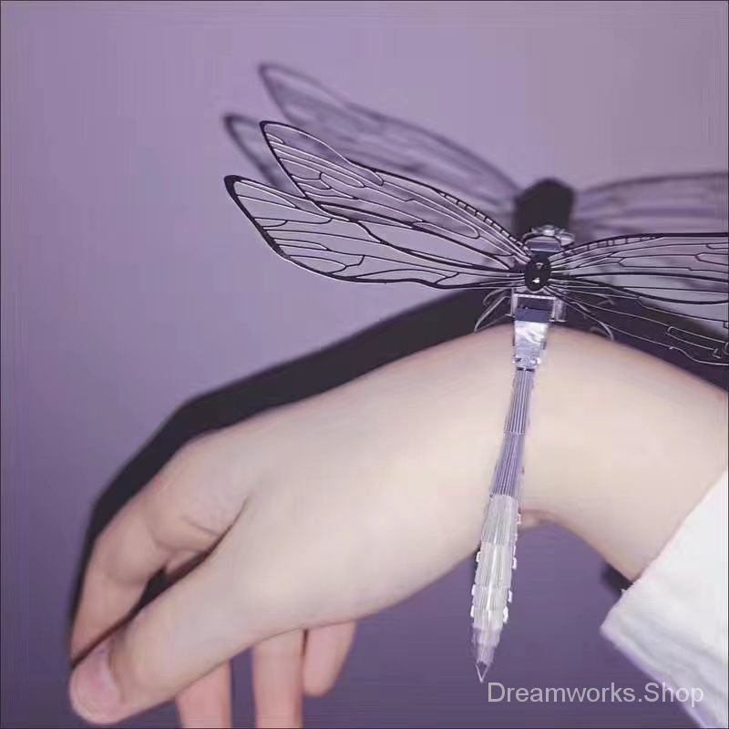 Finger dragonfly metal model puzzle diy handmade gift puzzle assembly stitching 3d three-dimensional toy d19y