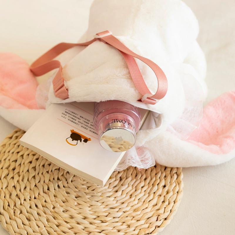 Túi Đeo Vai Hình Thỏ Nhồi Bông Kiểu Lolita Dễ Thương