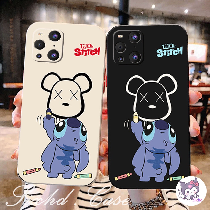 Ốp Lưng OPPO A78 A17 A57 A54 A77s A15 A16 A12 A3s A5s A95 A96 A76 A74 A7 A17K A94 A53 A33 A32 A9 A5 A93 A92 A52 A31 F11 Reno 8T 8Z 7Z sixhd Cartoon Stitch Fashion Phone Case Silicon Anti Drop Soft Cover XJJJJ