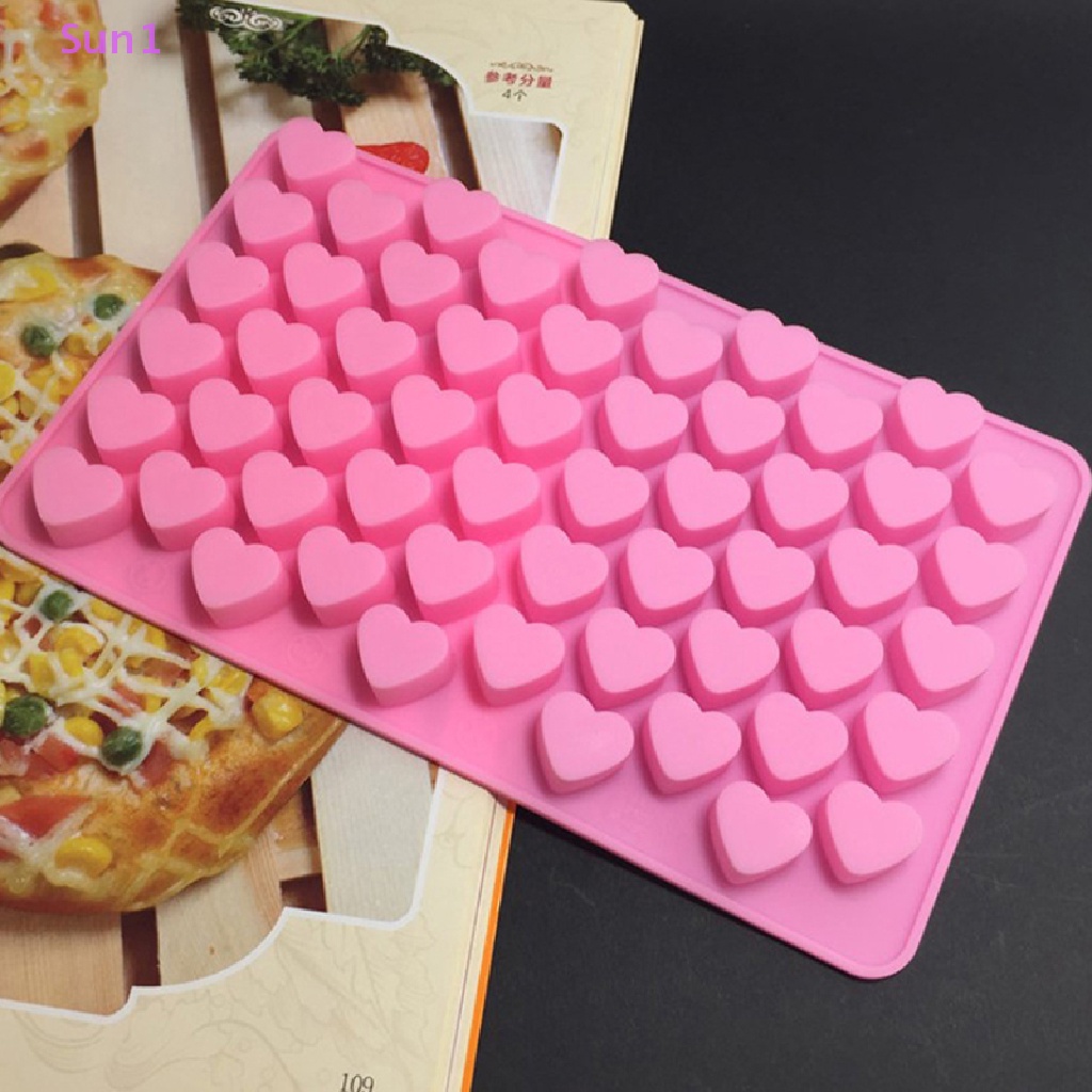 Khuôn Silicone Làm Đá Viên / Sô Cô La / Bánh Kẹo Hình Trái Tim Mini DIY 1 &gt; 55 Ngăn Tiện