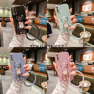 Ốp Điện Thoại Xiaomi Redmi Note 8 Pro Ốp Lưng Redmi Note 9 Pro Casing Redmi Note 9S Cases Redmi 8 Cover Redmi 9 Case Redmi 9A Case Redmi 9i Case Redmi 9C NFC Case Redmi 10A Case Soft TPU Anime Cartoon Cute Kaws Bear Stand With Ring Phone Case TT