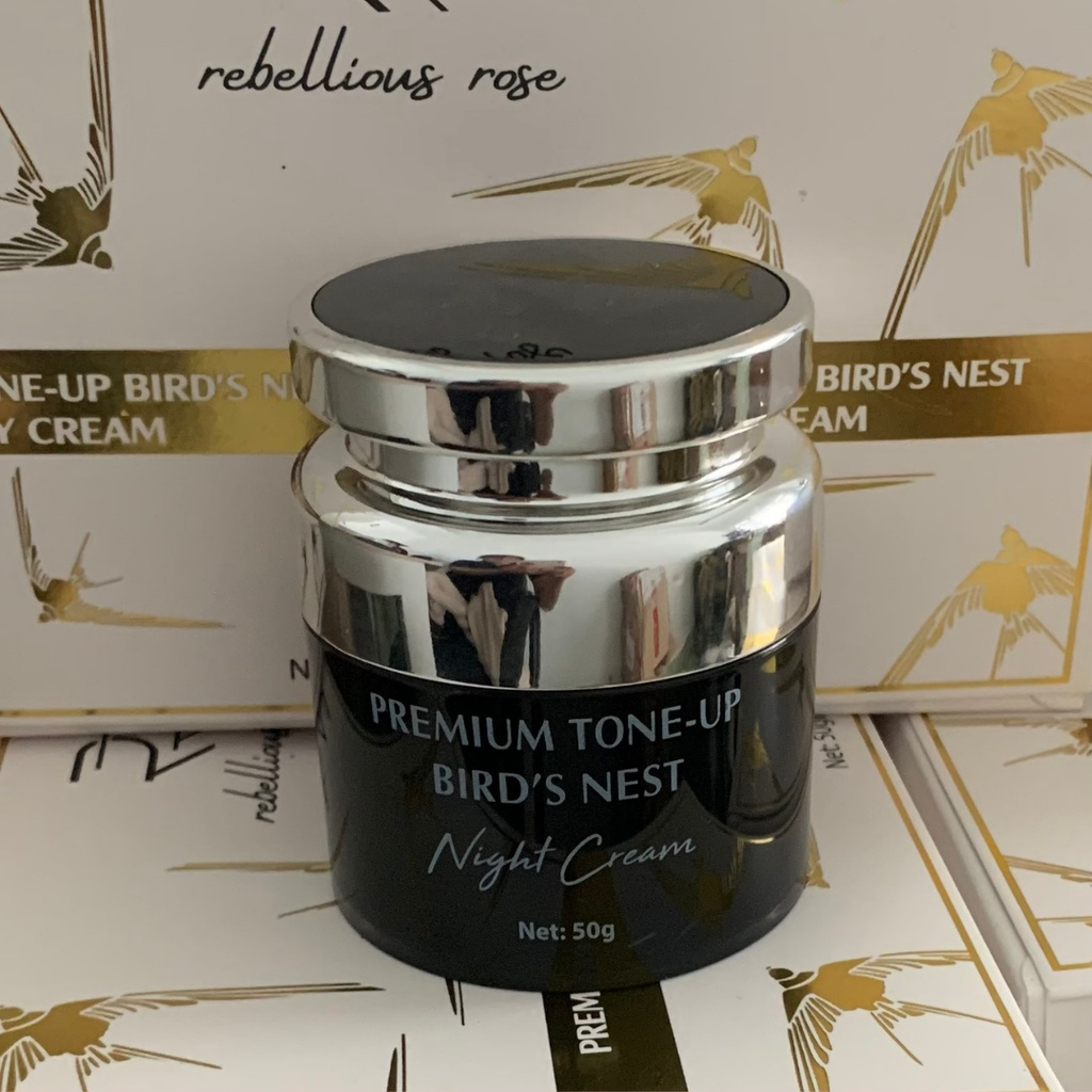 Bộ đôi kem tổ yến đêm Múi Xù Gogerous giúp dưỡng trắng da chuyên sâu, giảm thâm nám hộp lớn