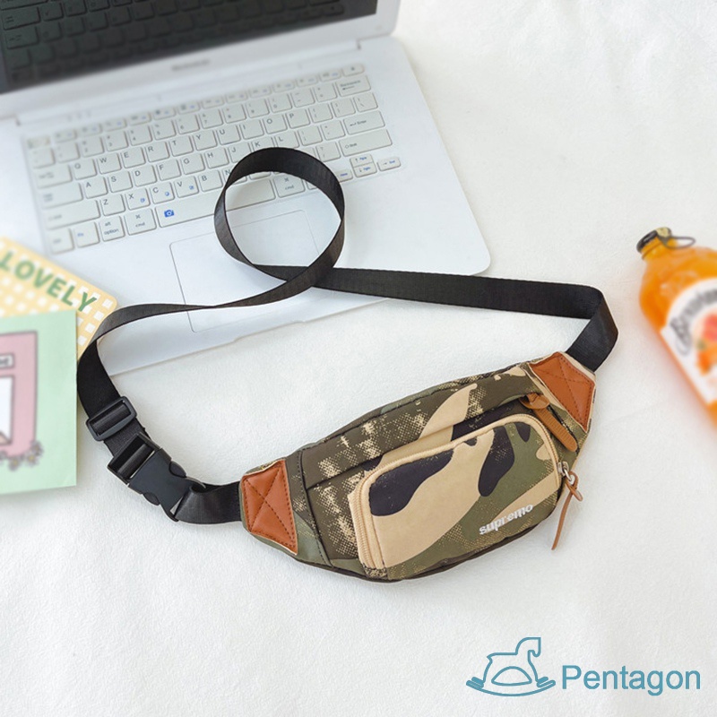 Túi Đeo Chéo Siêu Nhẹ In Họa Tiết Rằn Ri Phong Cách Hàn Quốc Cho Bé