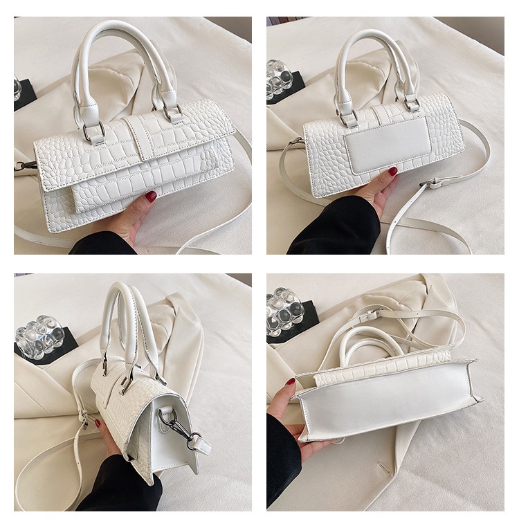 Túi Xách Đeo Vai Họa Tiết Da Cá Sấu Thời Trang Âu Mỹ 2023 Cho Nữ