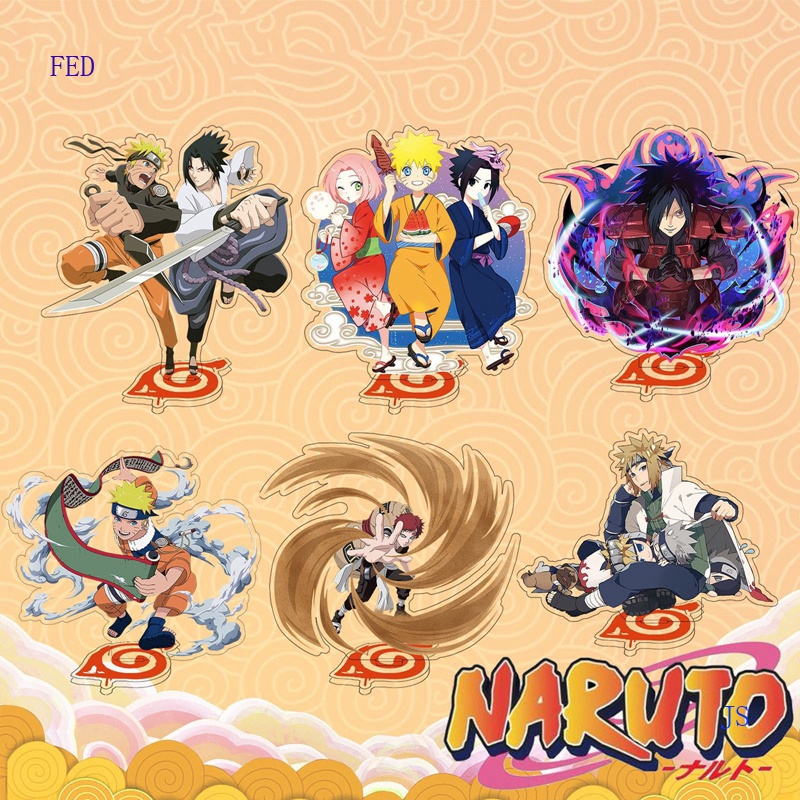 Mô Hình Nhân Vật Uchiha Sasuke Uchiha Itachi Kakashi Akatsuki Trong Naruto Bằng Acrylic Có Giá Đỡ