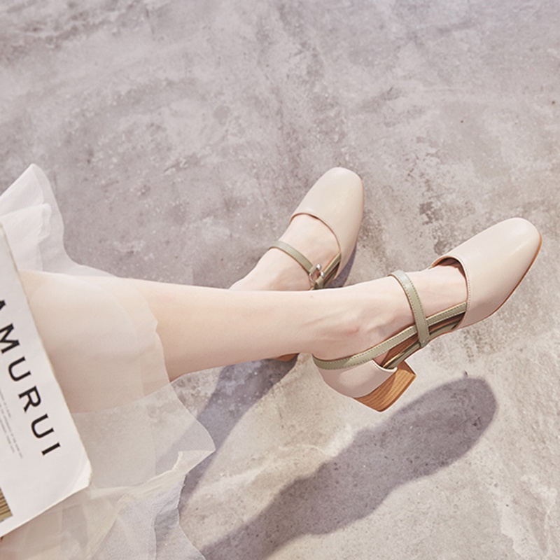 Xăng đan Cao Gót Thời Trang Nữ retro