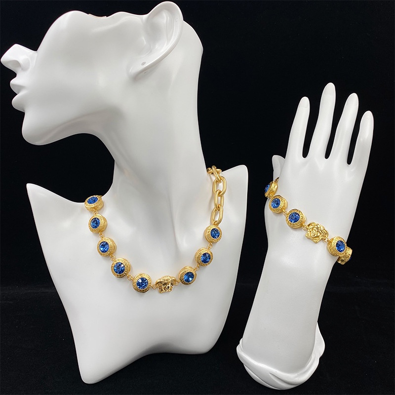 Vòng cổ vòng tay sapphire gia đình 39wei-F / Medusa dành cho nữ 1111