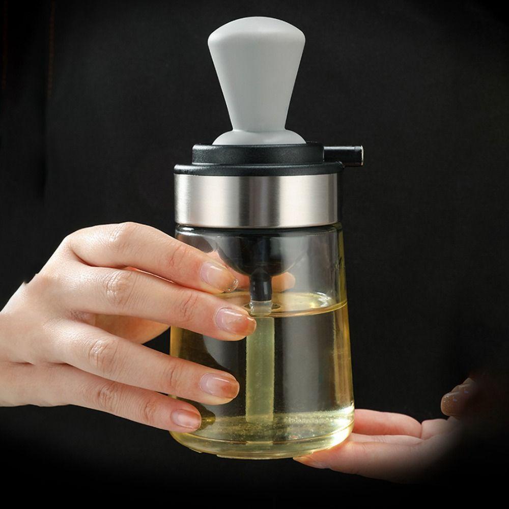 Chai Đựng Dầu Có Cọ Quét Bằng Silicone Tiện Lợi Dành Cho Nướng BBQ