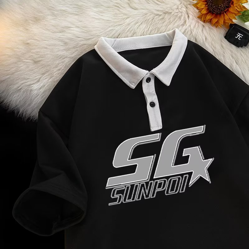 Áo Thun POLO Phong Cách Nhật Bản Thời Trang Mùa Hè 2023 Dành Cho Nam