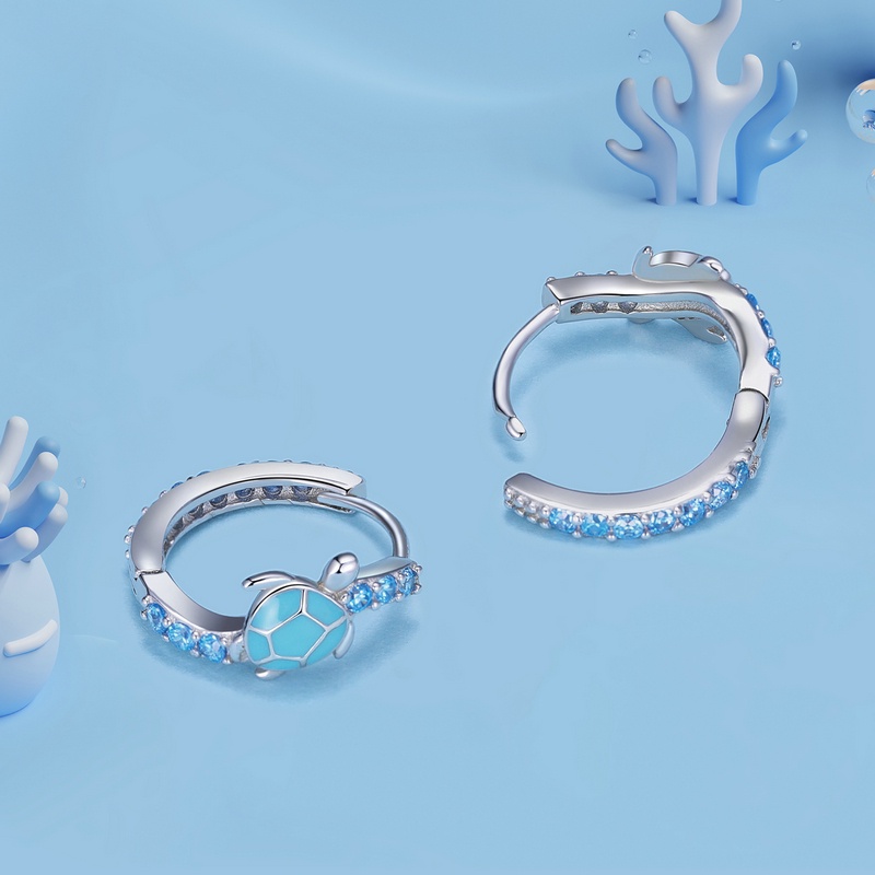 Bamoer Set Trang Sức Bạc 925 Hình Rùa Thời Trang Cho Nữ