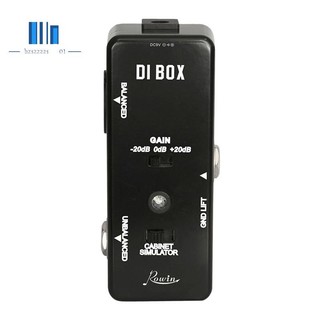 Phơ đàn guitar rowin di box lef-331 micro-di với hiệu ứng cab và gain