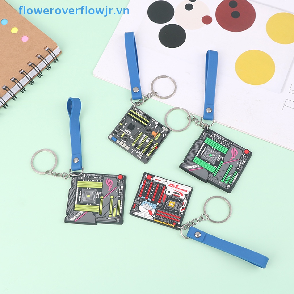 Fjr Móc Khóa Hình Bo Mạch Chủ Mini Sáng Tạo Phụ Kiện Ba Lô Ô Tô