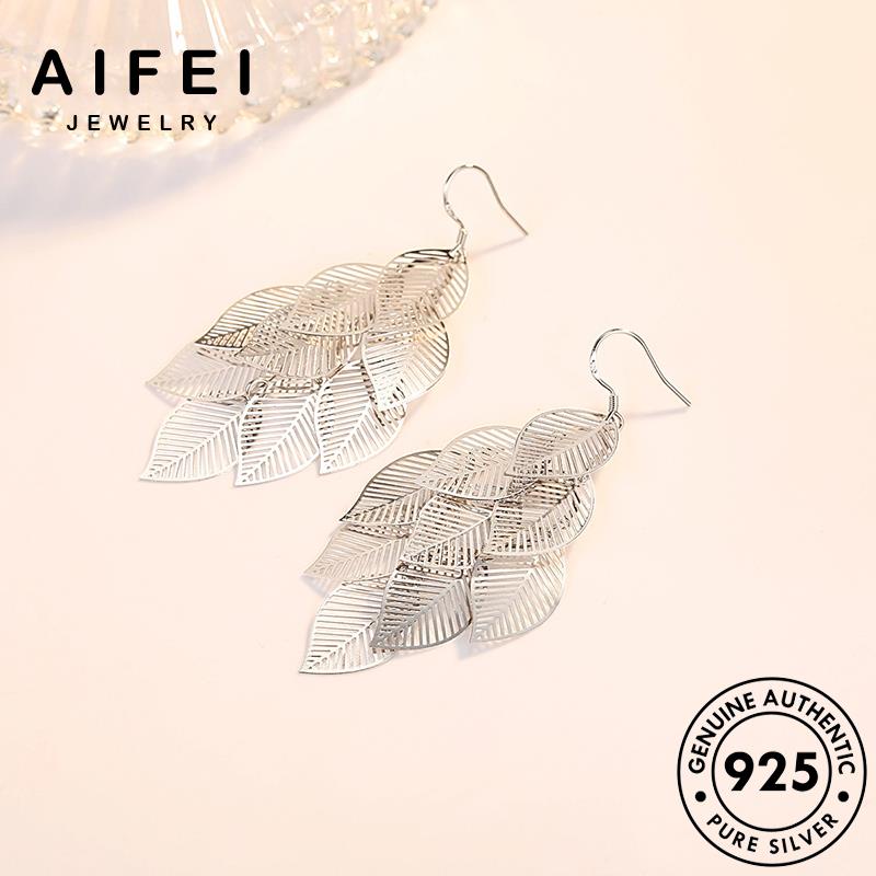 AIFEI JEWELRY fengye xỏ su thật tai quốc điệu bông vành hàn kiện tròn nguyên khuyên 925 sức bản trang phụ bạc tua thời nữ Thời sành E460