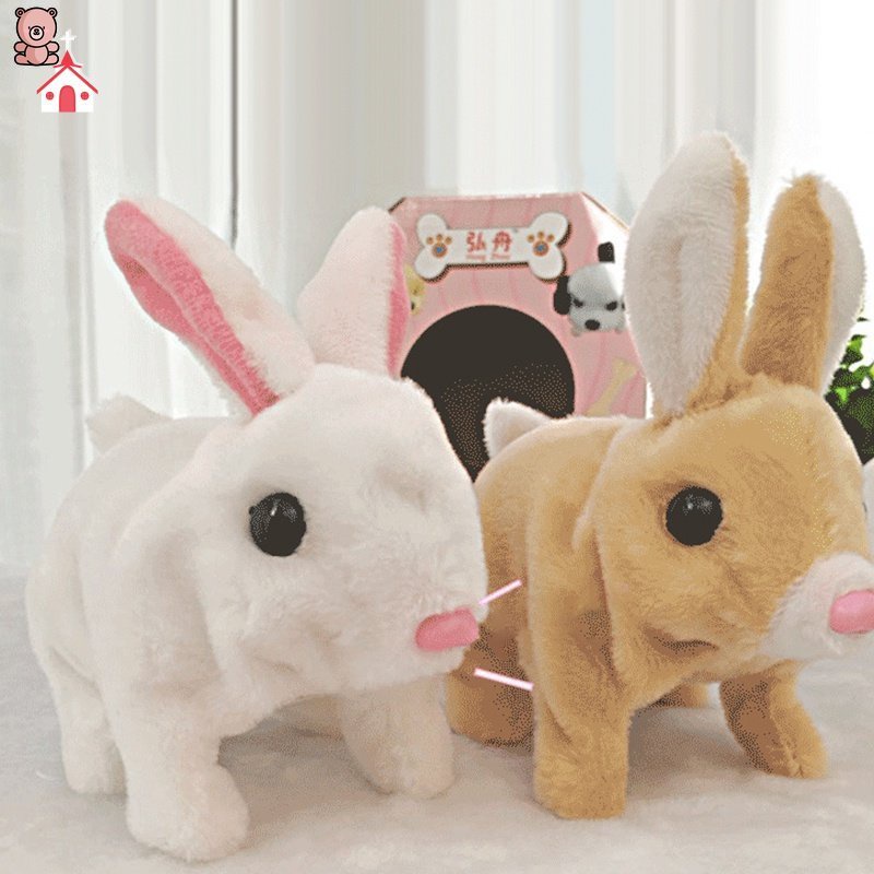 Thỏ Nhồi Bông Đồ Chơi Có Thể Đi Bộ Và Nói Chuyện Cho Bé SJHY0323 MM