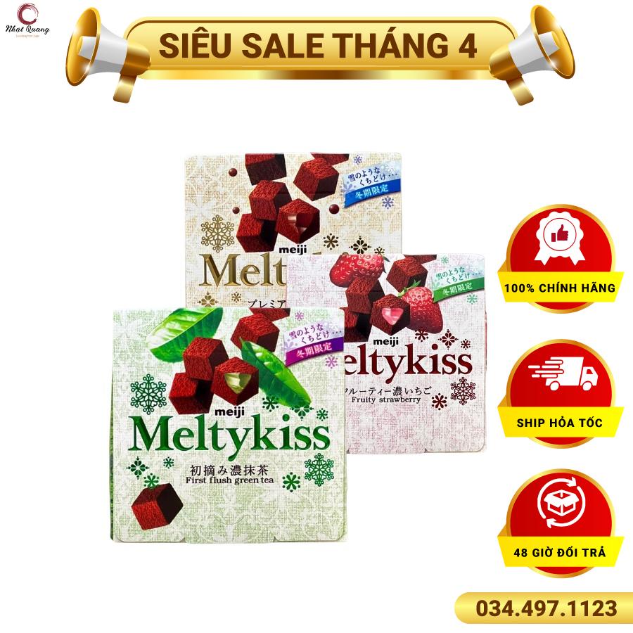 Bánh socola tươi Meiji Melty Kiss Nhật Bản (xả hàng giao vị ngẫu nhiên)